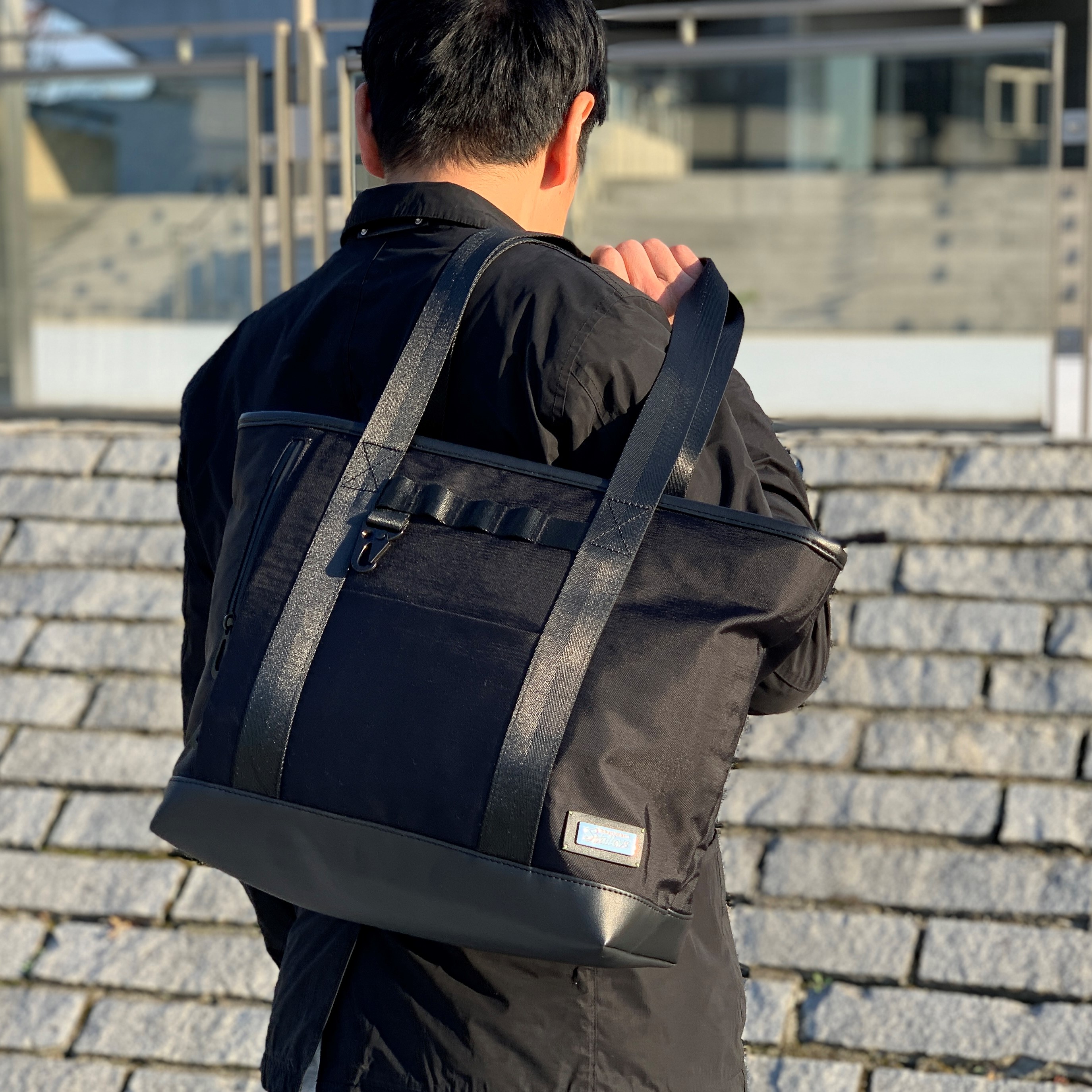 スワローズシンプルメタルトートバッグ