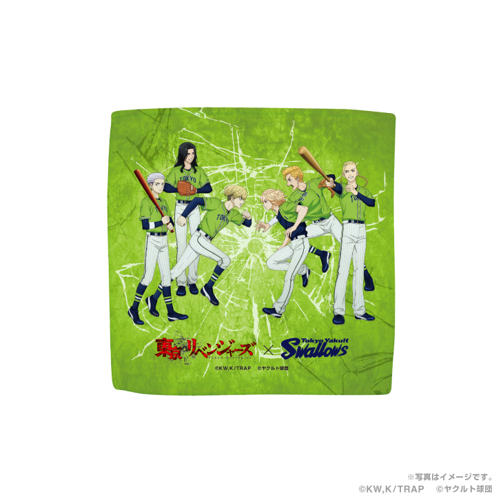 【2024BF】Swallows×東京リベンジャーズハイブリッドハンドタオル（イラスト/燕パワー）　