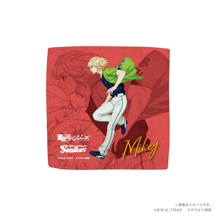 【2024BF】Swallows×東京リベンジャーズハイブリッドハンドタオル（イラスト/燕パワー）　