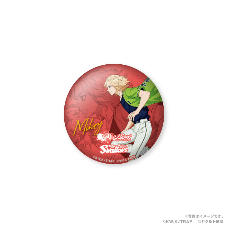 【2024BF】Swallows×東京リベンジャーズ缶バッジ（イラスト/燕パワー）シークレット