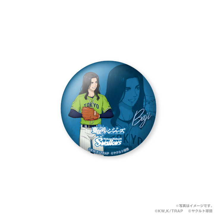 【2024BF】Swallows×東京リベンジャーズ缶バッジ（イラスト/燕パワー）シークレット