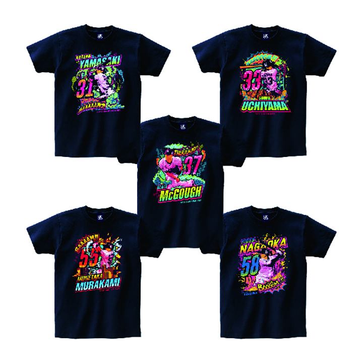 【2024BF】【SWALLOWS SUMMER GOODS】アメコミ風選手Tシャツ