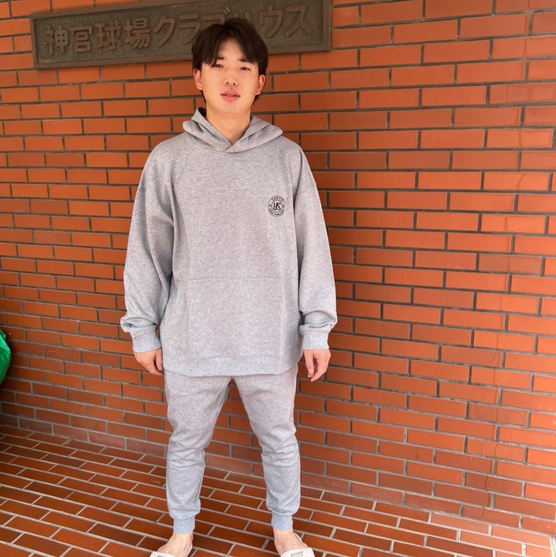 【2024BF】SWALLOWSサークルロゴスウェットパンツ（グレー）