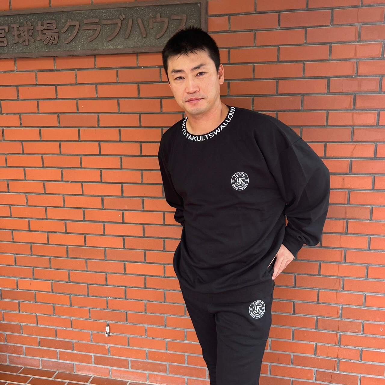 【2024BF】SWALLOWSサークルロゴスウェットパンツ（ブラック）