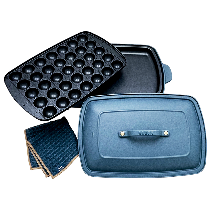 【2024BF】【2023年新商品】BRUNOつば九郎 ホットプレートグランデサイズ（ナイトブルー）