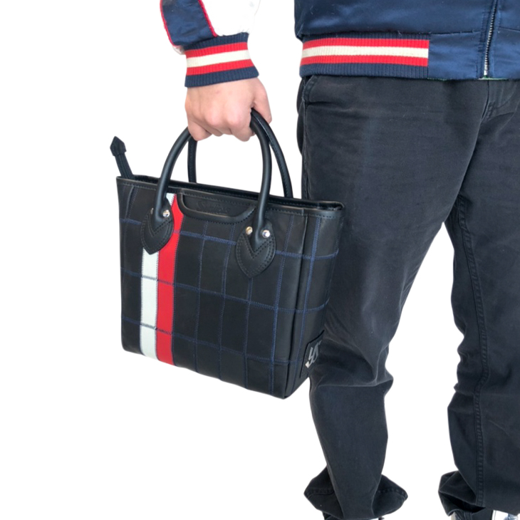 【2024BF】【2023年新商品】Swallowsパネルレザーミニトートバッグ