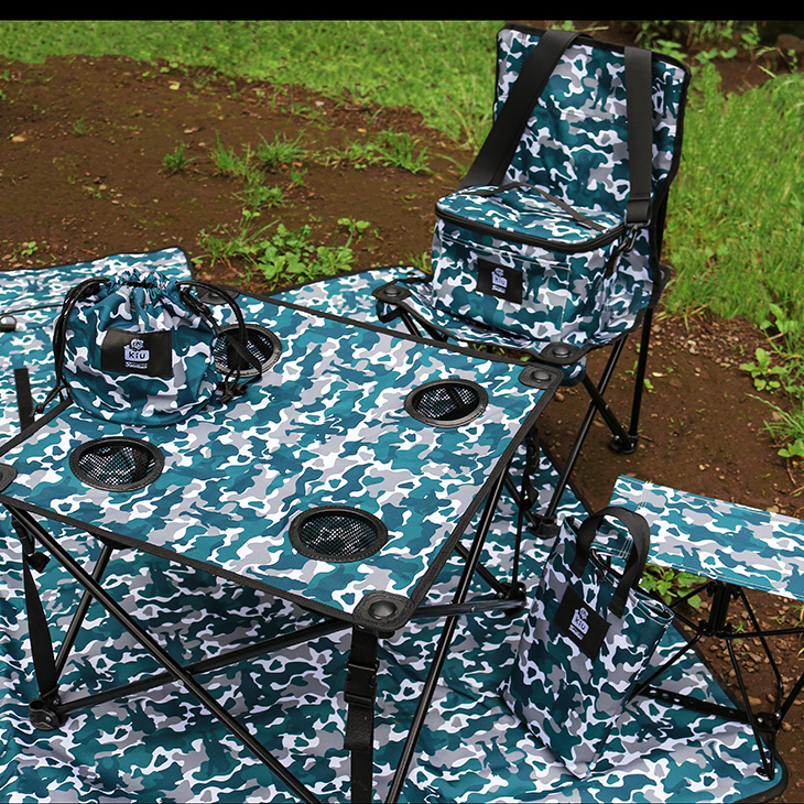 KiU×SWALLOWS】アウトドア ミニホールディングチェア 2896 Camouflage