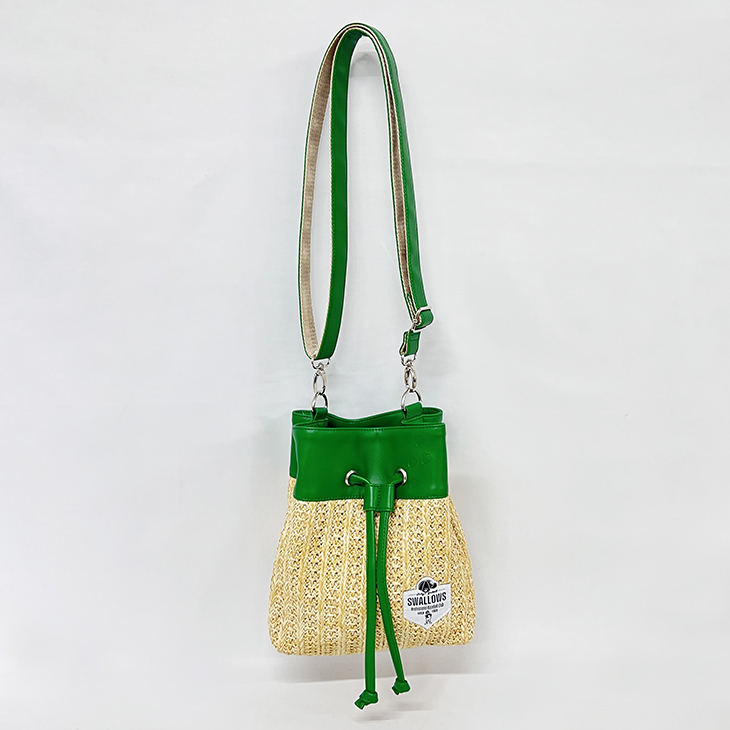 【2024BF】【2023 Summer Goods】雑材コンビ巾着ショルダーバッグ