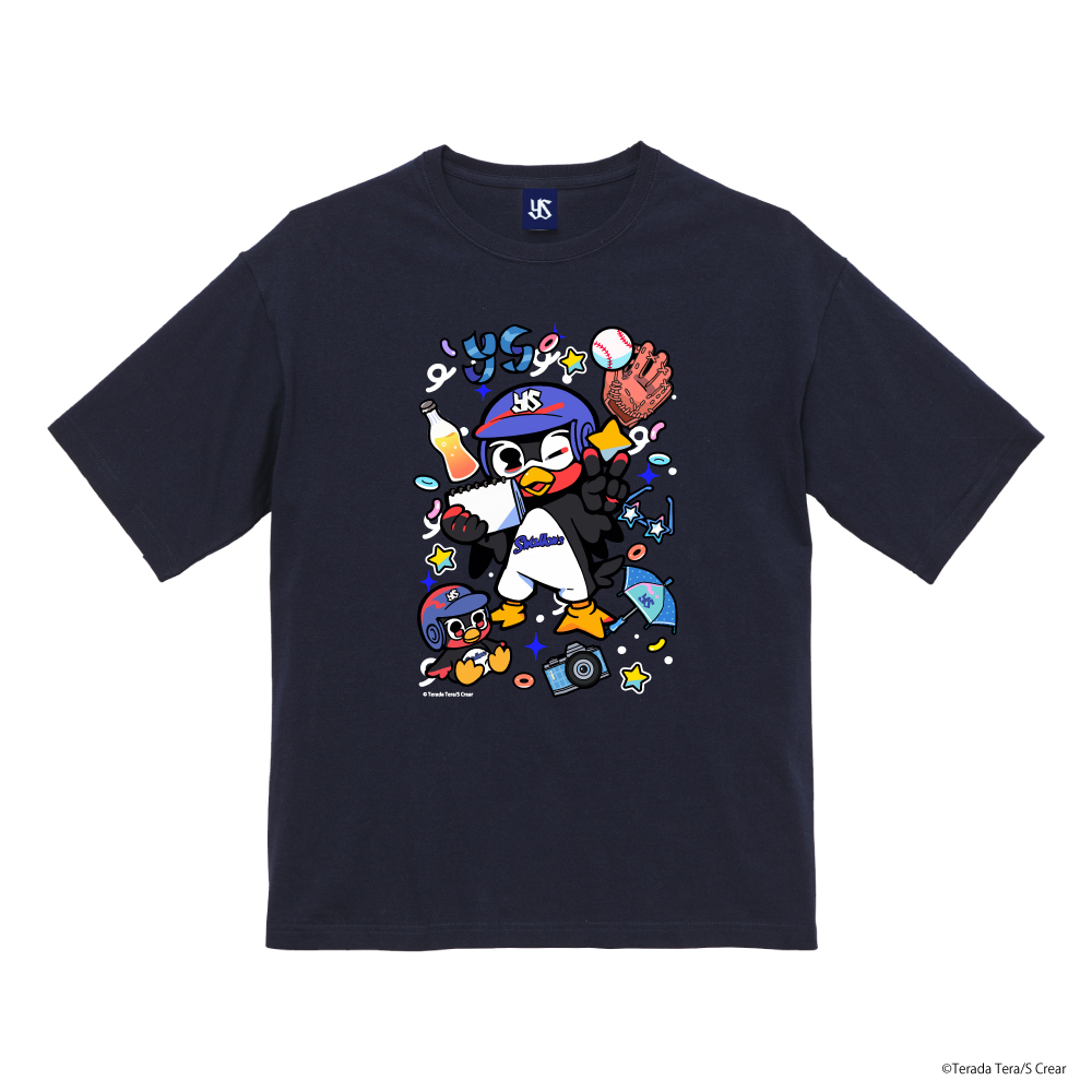 【つば九郎DAY2023】つば九郎×寺田てら コラボTシャツ（ネイビー）