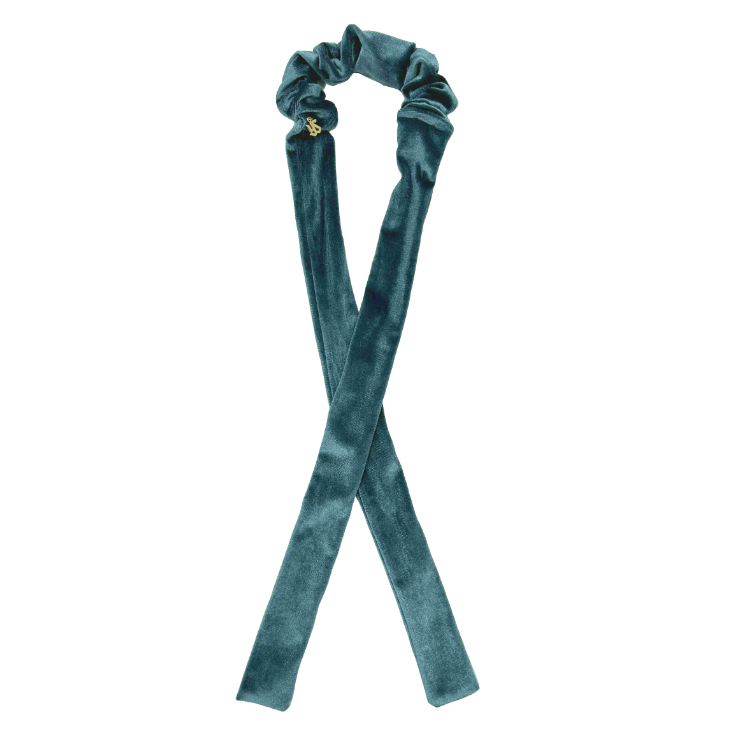 【2025年BF】マルチベロアリボンシュシュ（グリーン）