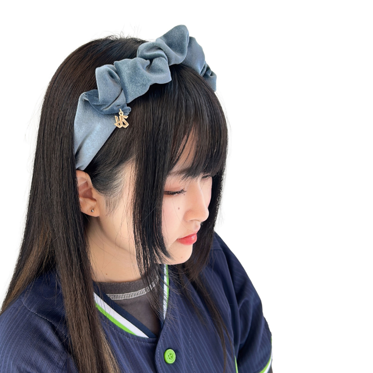 【2025年BF】マルチベロアリボンシュシュ（グリーン）