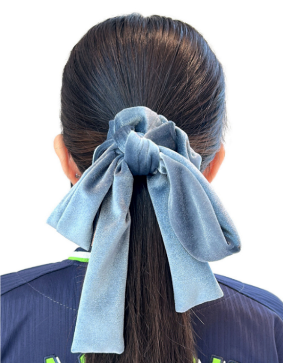 【2025年BF】マルチベロアリボンシュシュ（グリーン）