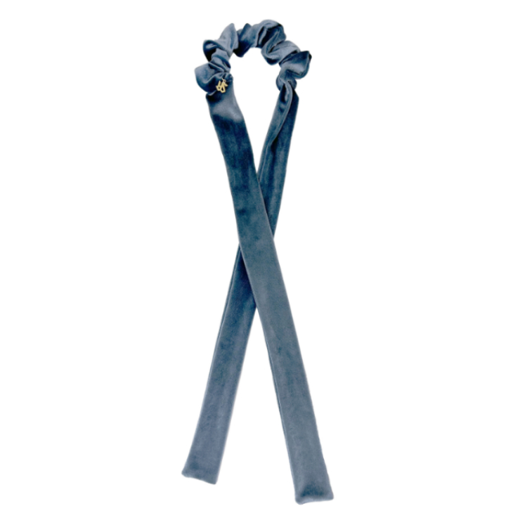 【2025年BF】マルチベロアリボンシュシュ（ブルー）