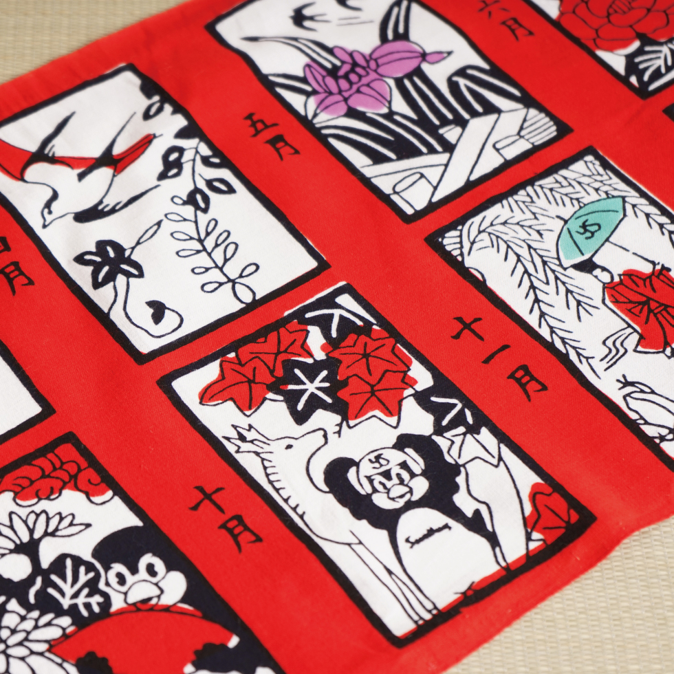 【2026年開幕新商品】かまわぬコラボてぬぐい　スワローズ花札