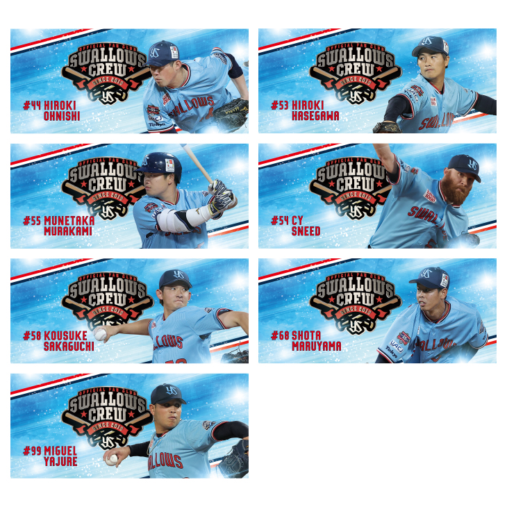 【2025年BF】【CREW DAY】2024 SWALLOWS CREW 選手ハイブリッドフェイスタオル