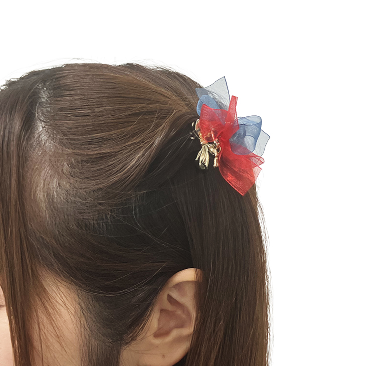 【2024 SUMMER SWALLOWS】リボンミニバンスクリップ