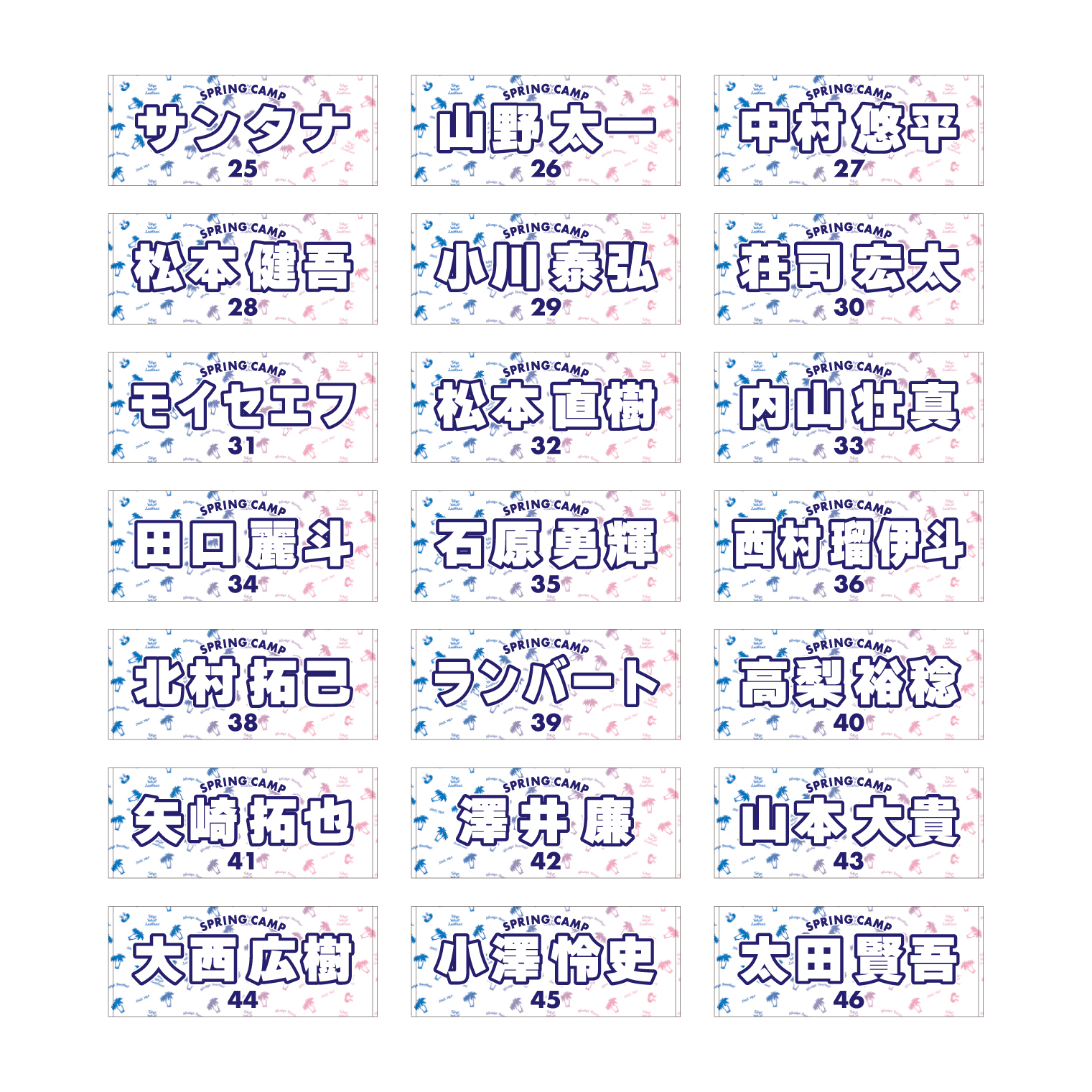 【2025年BF】SPRING CAMPフェイスタオル