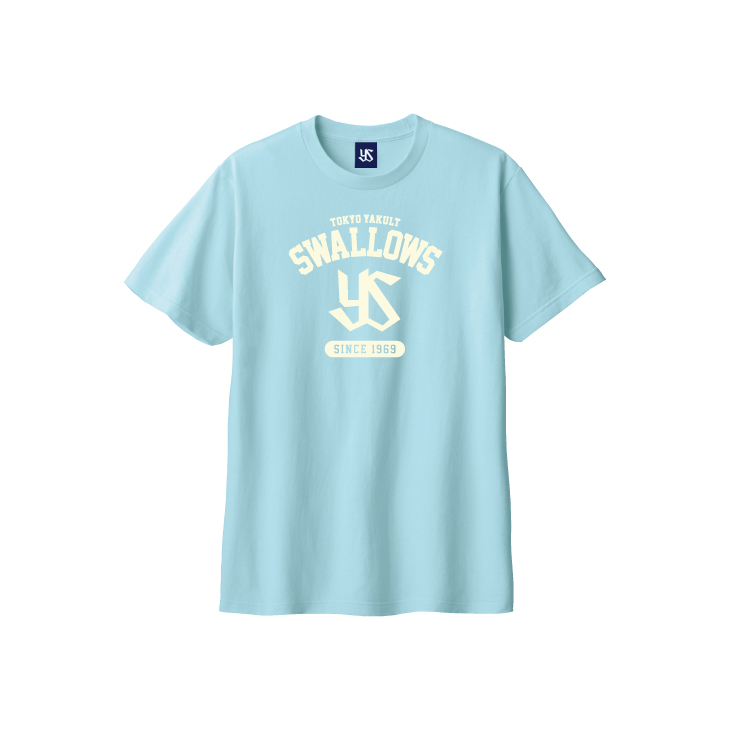 【2025年2月新商品】シンプルカレッジTシャツ（ライトブルー）
