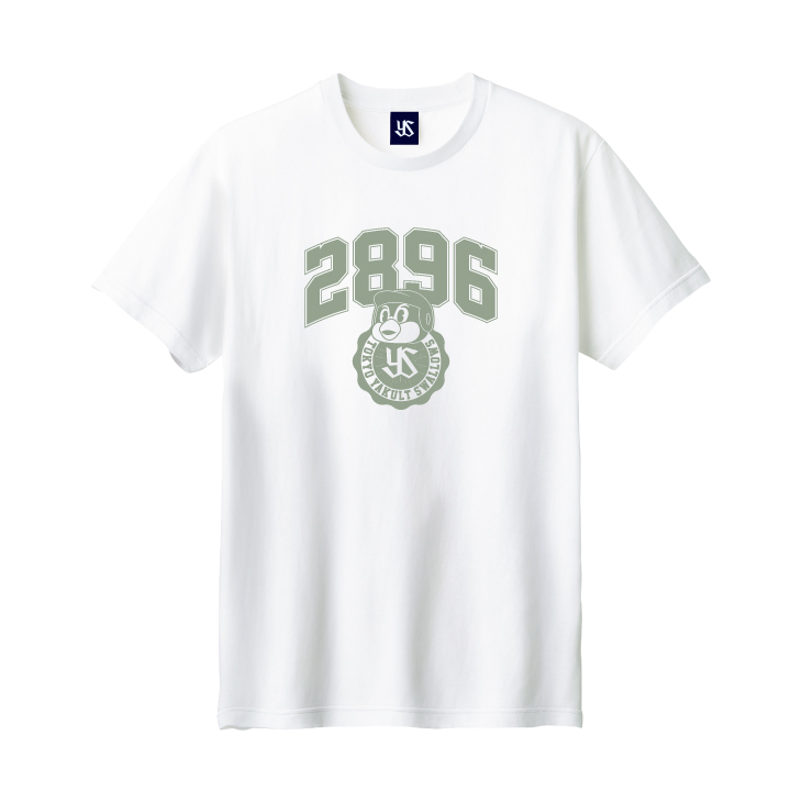 【2025年2月新商品】つば九郎カレッジTシャツ（ホワイト）