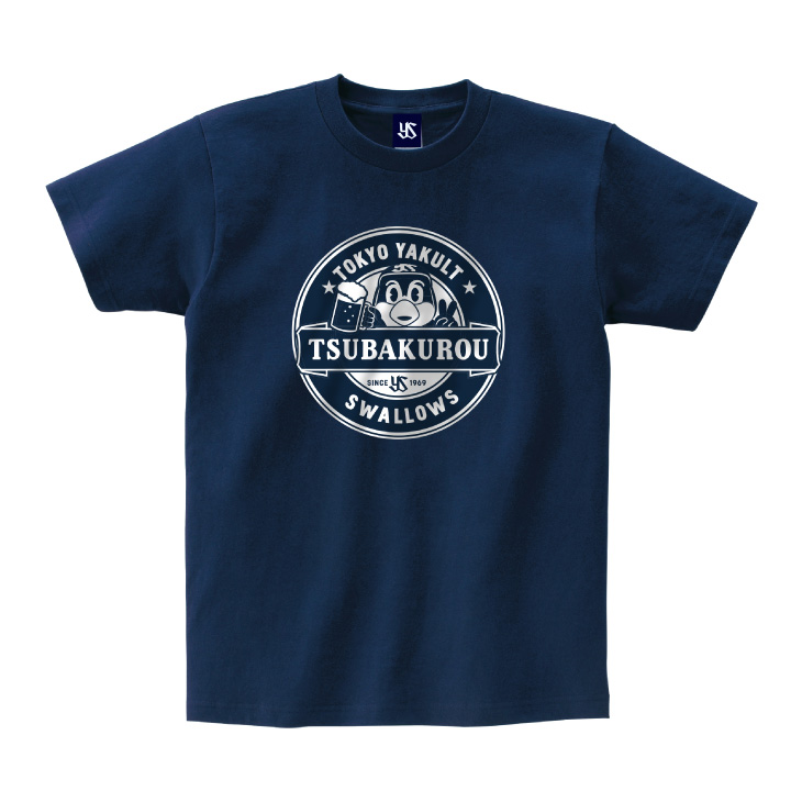 【2025年2月新商品】乾杯つば九郎Tシャツ（ネイビー）