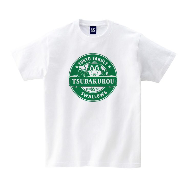 【2025年2月新商品】乾杯つば九郎Tシャツ（ホワイト）