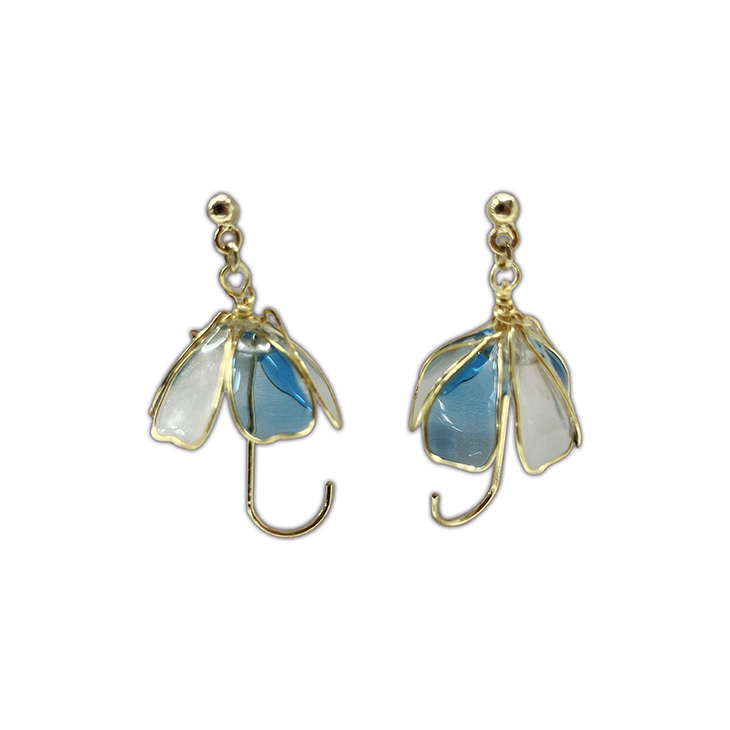 【2025年BF】立体スモール傘イヤリング クルー