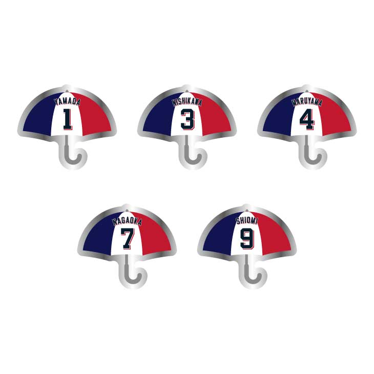 【2025年BF】選手傘型ピンズ