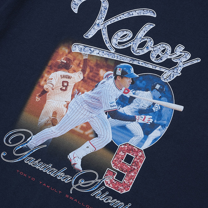 【KEBOZ×SWALLOWS】9.YASUTAKA SHIOMI TEE