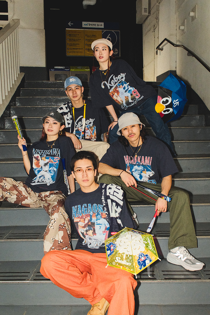 【KEBOZ×SWALLOWS】9.YASUTAKA SHIOMI TEE