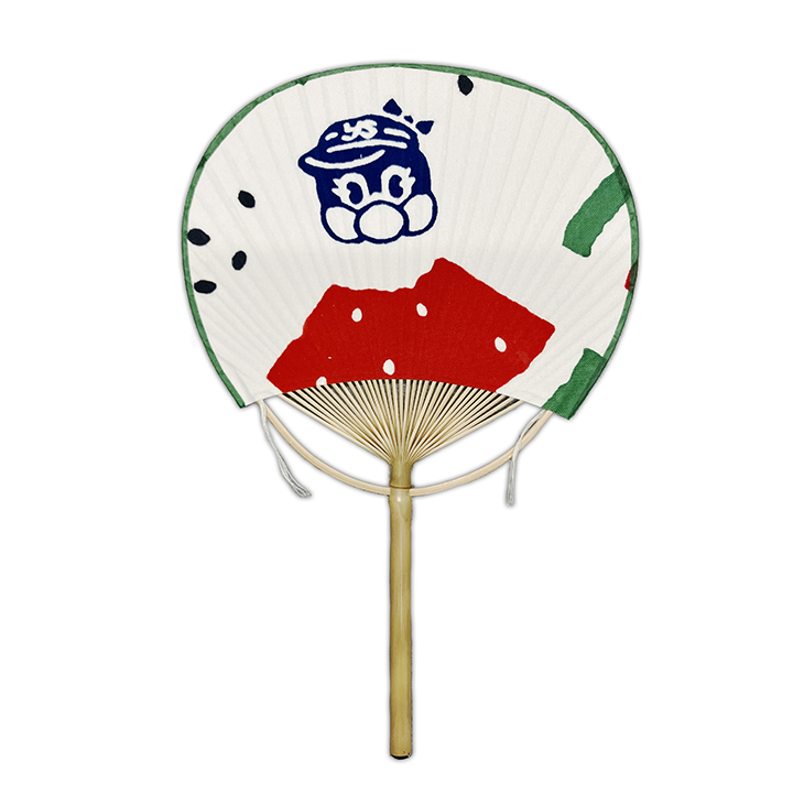 【2025年BF】【スワサマ新商品】かまわぬコラボ豆団扇　スイカとつばみ