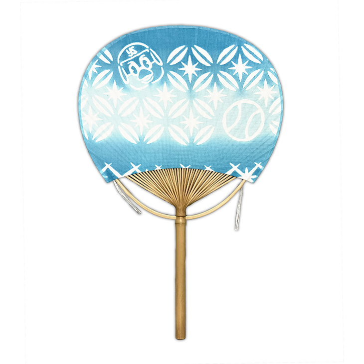 【2025年BF】【スワサマ新商品】かまわぬコラボ豆団扇　つば九郎切子