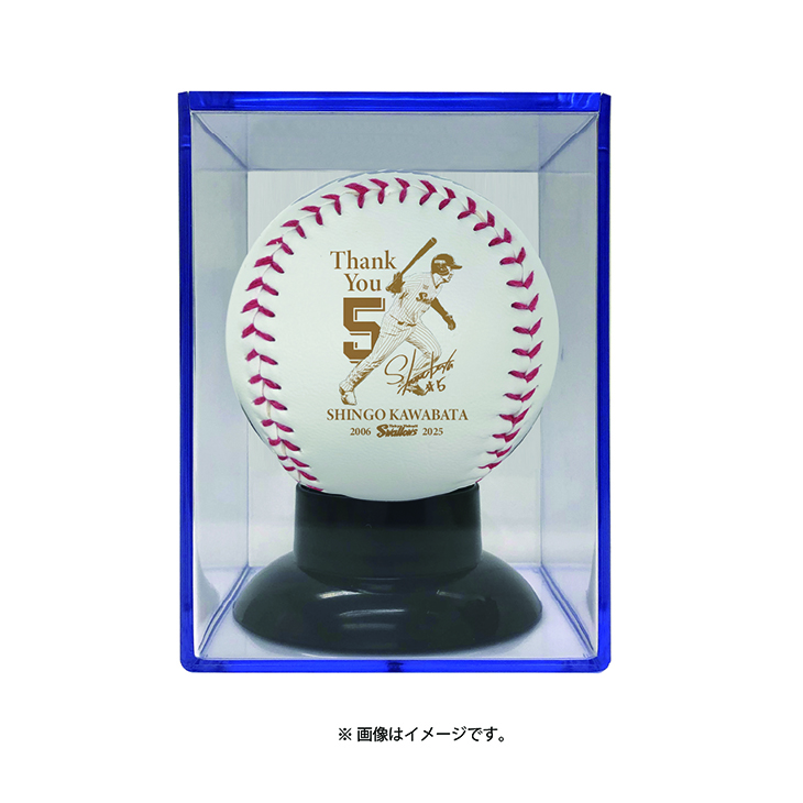 【記念】川端慎吾 引退記念ロゴボール（ケース付）