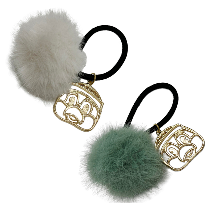 【ファン感謝DAY2025】つば九郎チャーム付きファーヘアゴム