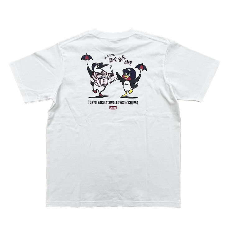 【2026年新商品】SWALLOWS×CHUMS コラボTシャツ（ホワイト）