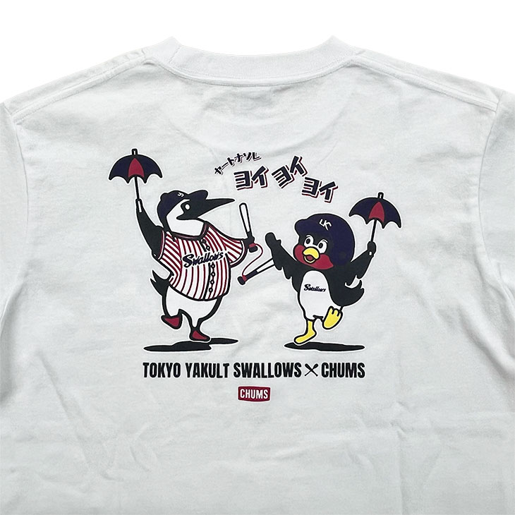 【2026年新商品】SWALLOWS×CHUMS コラボTシャツ（ホワイト）