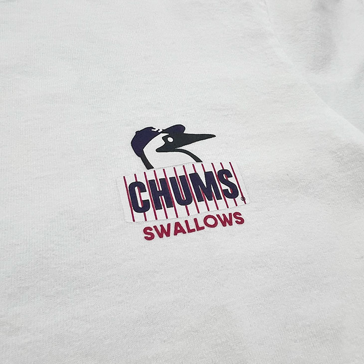 【2026年新商品】SWALLOWS×CHUMS コラボTシャツ（ホワイト）