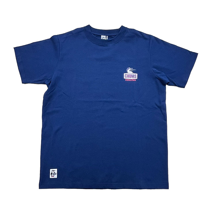 【2026年新商品】SWALLOWS×CHUMS コラボTシャツ（ネイビー）