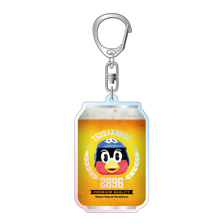 【2026年新商品】オーロラアクリルキーホルダー（つば九郎缶ビール）