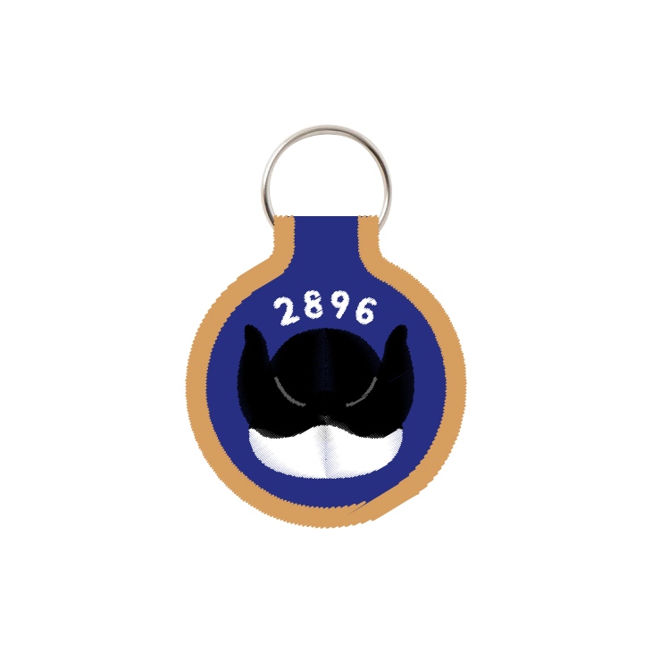 【2026年新商品】刺繍キーホルダー（まえとうしろ）