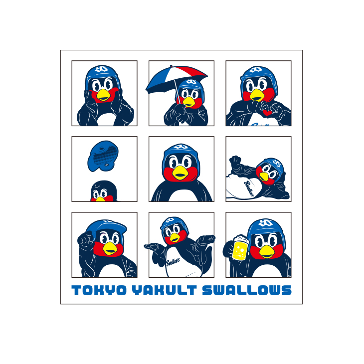 【2026年新商品】ステッカー（つば九郎/９コマ）