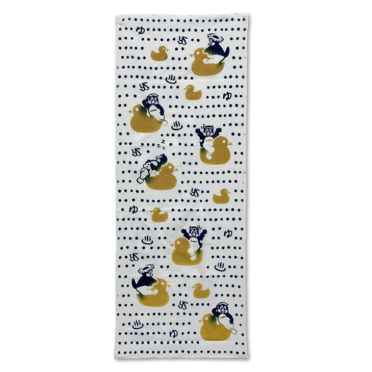 【2026年新商品】かまわぬコラボてぬぐい　ぷかぷかつば九郎