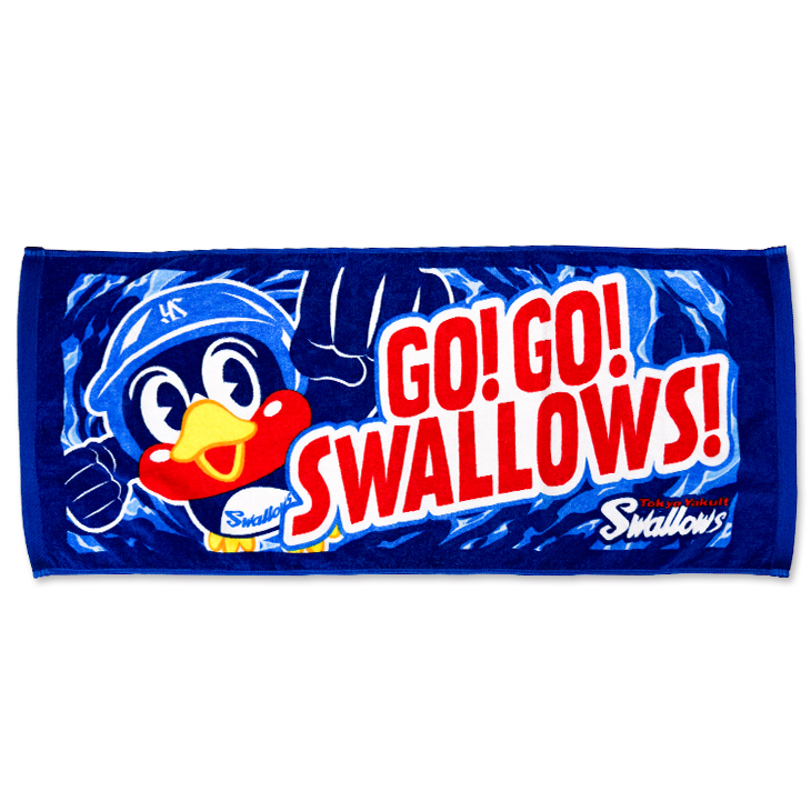 【2026年新商品】フェイスタオル（つば九郎・GO!GO!SWALLOWS!）