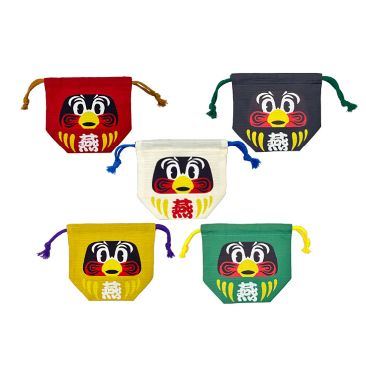 【2026年開幕新商品】ダルマ風巾着（5色）