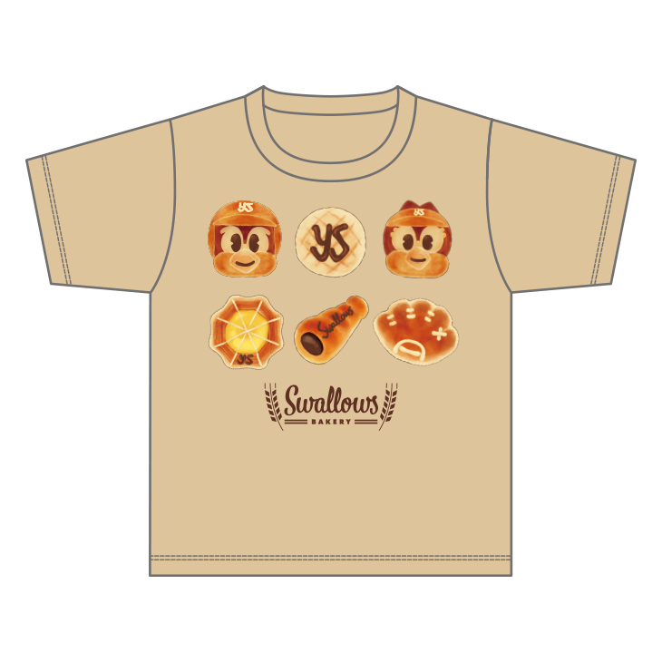 【2026年新商品】キッズTシャツ（Swallows/ベーカリー）90cm/110cm/130cm