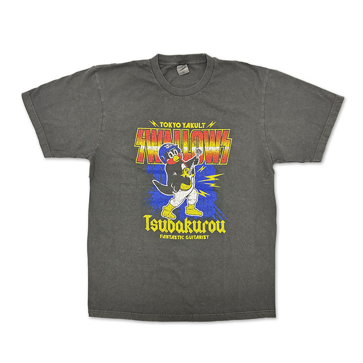 【2026年新商品】つば九郎ロックTシャツ（ギターver.）