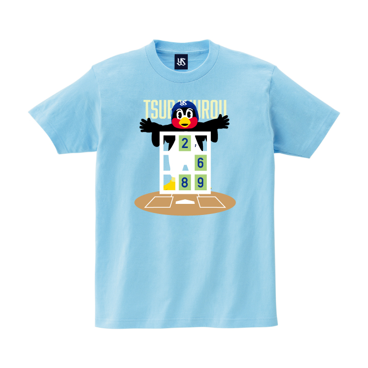 【2026年新商品】つば九郎ストラックアウトTシャツ（ライトブルー）