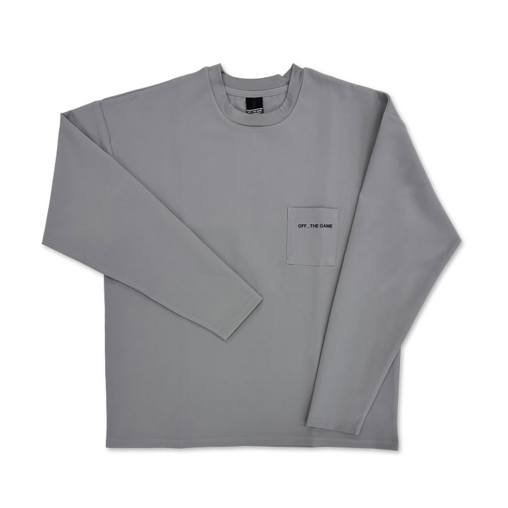 【2026年新商品】26OFF THE GAME長袖ポケットTシャツ（Gray）