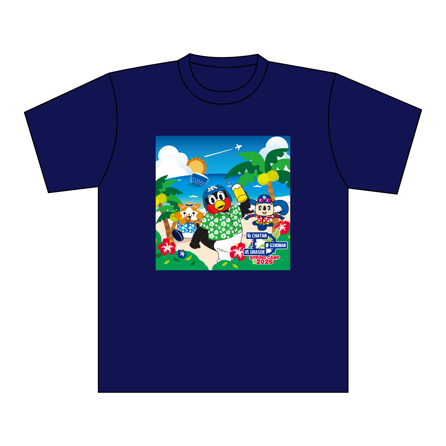 【2026年SPRING CAMP】3球団コラボ 春季キャンプ周遊企画 Tシャツ（ネイビー）