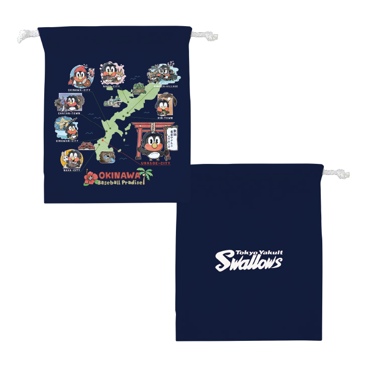【2026年SPRING CAMP】OKINAWA Baseball Paradise 巾着（by hico)