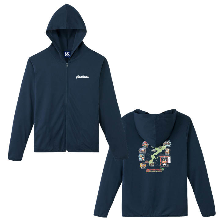 【2026年SPRING CAMP】OKINAWA Baseball Paradise UVドライパーカー（by hico)ネイビー